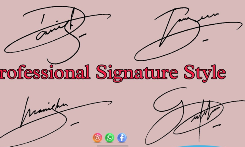 professional signature